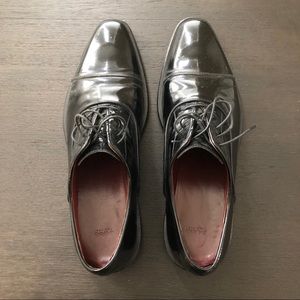 HUGO BOSS Black Patent Leather Oxford; 10102489
